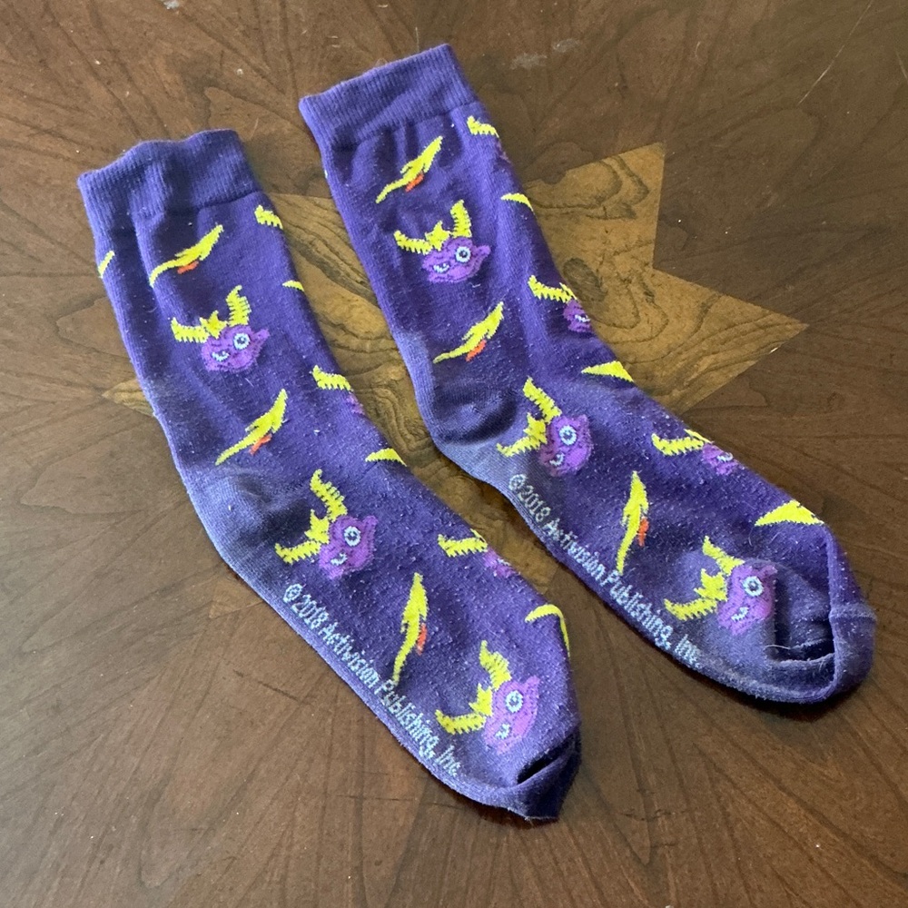 Purple Spyro Socks
